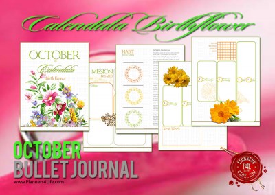 BulletJournal_OctoberIs_CalendulaBirthflower